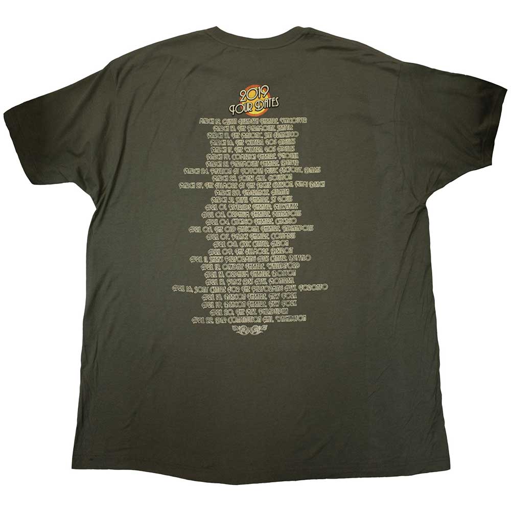 Green - Back - Nick Mason´s Saucerful Of Secrets Unisex Adult Tour 2019 Back Print T-Shirt