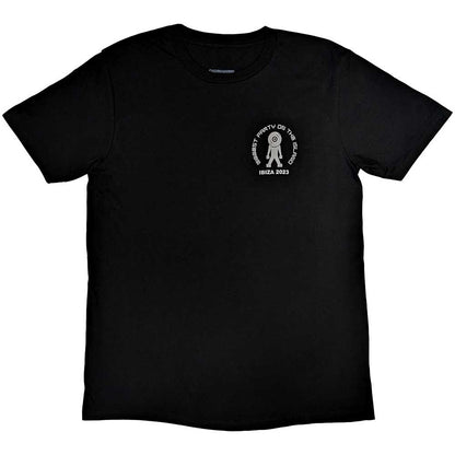 Black - Front - Calvin Harris Unisex Adult Record Back T-Shirt