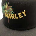 Black - Side - Bob Marley Unisex Adult Palm Tree Snapback Cap