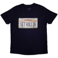 Navy Blue - Front - Nickelback Unisex Adult License Plate T-Shirt