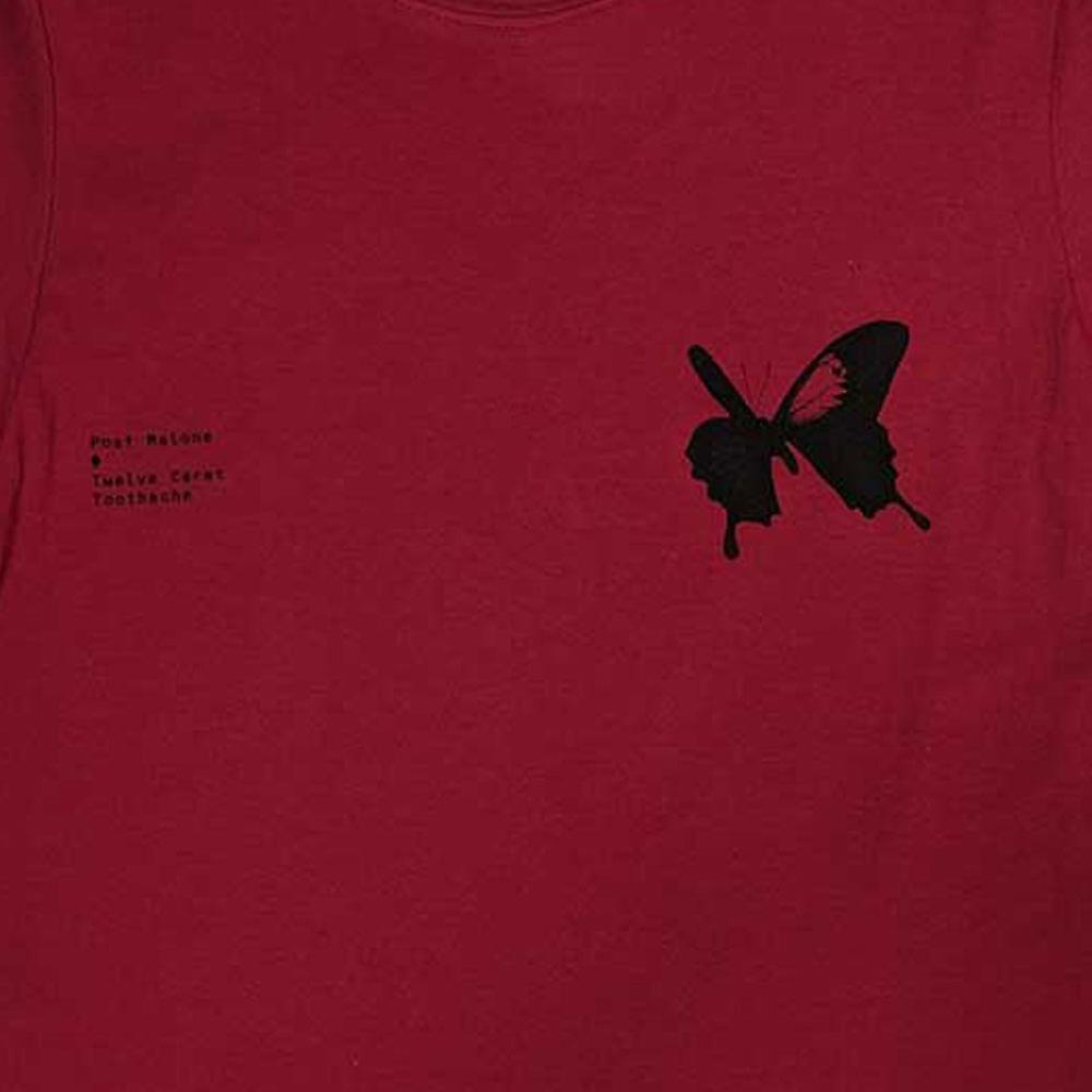 Red - Back - Post Malone Unisex Adult Twelve Carat Toothache T-Shirt