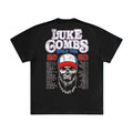 Black - Back - Luke Combs Unisex Adult Tour ´23 Skull Back Print T-Shirt