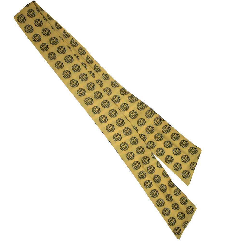Yellow - Front - Maneskin Unisex Adult Warped Logo Cravat