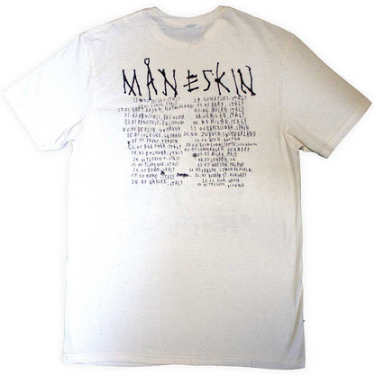 Natural - Back - Maneskin Unisex Adult Loud Kids European Tour 23 T-Shirt