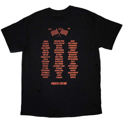 Black - Back - Bruce Springsteen & The E Street Band Unisex Adult Tour 23 Band Photo T-Shirt