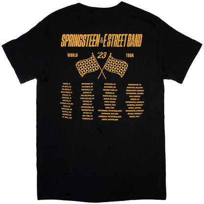 Black - Back - Bruce Springsteen Unisex Adult Tour ´23 Only The Strong Back Print T-Shirt