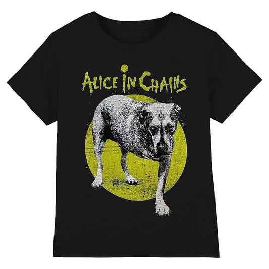 Black - Front - Alice In Chains Unisex Adult Three Legged Dog V2 T-Shirt