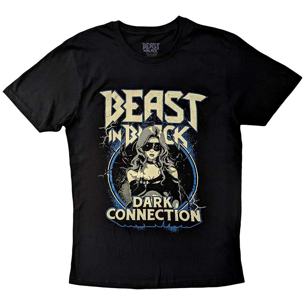 Black - Front - Beast In Black Unisex Adult Dark Connection Girl T-Shirt