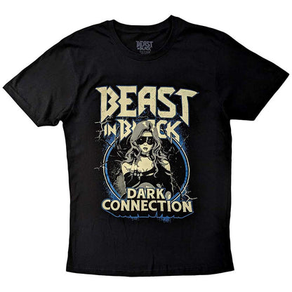 Black - Front - Beast In Black Unisex Adult Dark Connection Girl T-Shirt