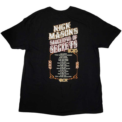 Black - Back - Nick Mason´s Saucerful Of Secrets Unisex Adult Europe Tour 2023 Back Print T-Shirt
