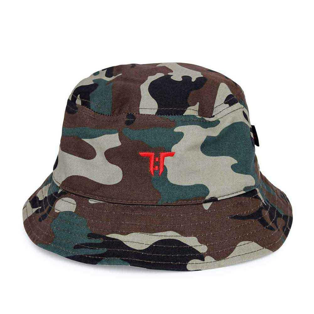 Green - Front - Tokyo Time Childrens-Kids Logo Bucket Hat