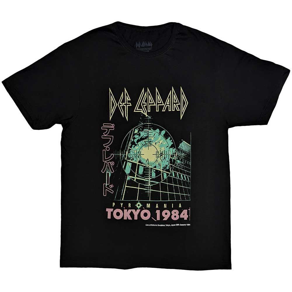 Black - Front - Def Leppard Unisex Adult Tokyo T-Shirt