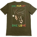 Green - Back - Bob Marley Unisex Adult One Love Dreads T-Shirt