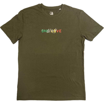 Green - Front - Bob Marley Unisex Adult One Love Dreads T-Shirt