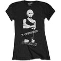 Black - Front - Blondie Womens-Ladies X Offender T-Shirt
