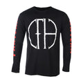 Black - Front - Pantera Unisex Adult Frayed Sleeve Print Logo Long-Sleeved T-Shirt