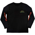 Black - Front - Marilyn Manson Unisex Adult Death Back & Sleeve Print Long-Sleeved T-Shirt