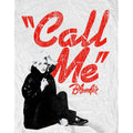 White - Side - Blondie Unisex Adult Call Me T-Shirt