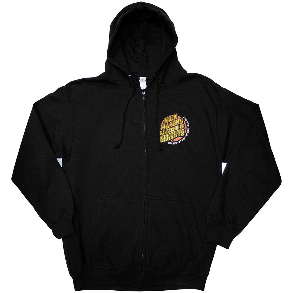 Black - Front - Nick Mason´s Saucerful Of Secrets Unisex Adult Echoes Tour Back Print Full Zip Hoodie