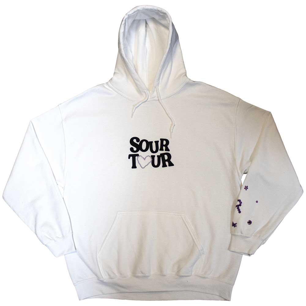 White - Front - Olivia Rodrigo Unisex Adult Butterfly Halo Back Print Hoodie