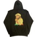Black - Back - Bob Marley Unisex Adult Wailers One Love Portrait Embroidered Pullover Hoodie