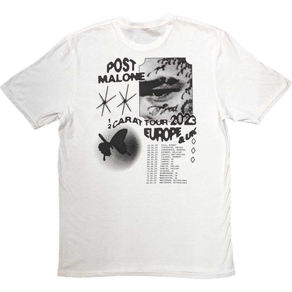 White - Back - Post Malone Unisex Adult Collage T-Shirt