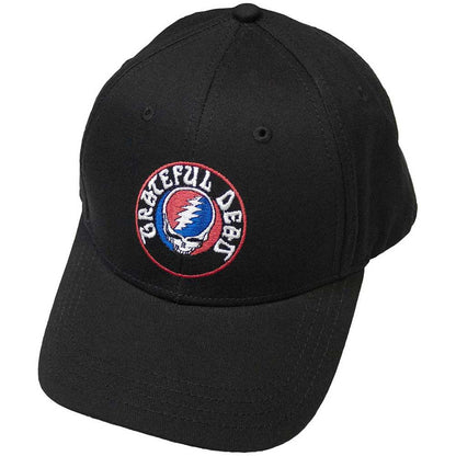 Black - Front - Grateful Dead Steal Your Face Logo Baseball Cap