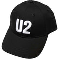 Black-White - Front - U2 Unisex Adult Logo Baseball Cap