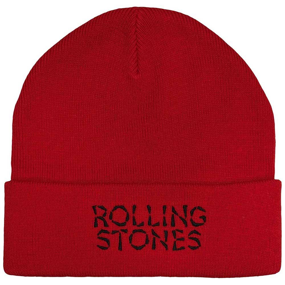 Red - Front - The Rolling Stones Hackney Diamonds Logo Beanie