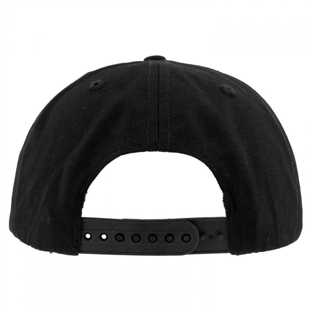Black - Back - Wu-Tang Clan Unisex Adult Logo Snapback Cap