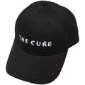 Black - Front - The Cure Unisex Adult Text Logo Baseball Cap