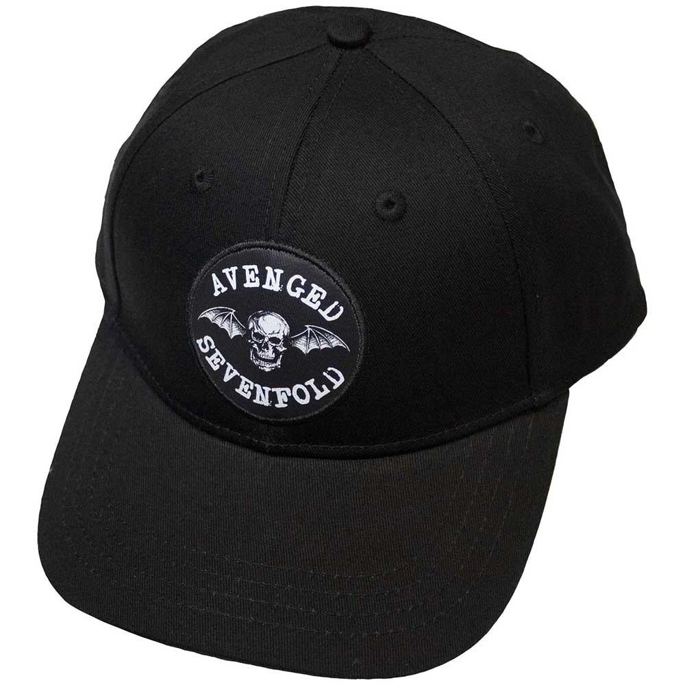 Black - Front - Avenged Sevenfold Death Bat Baseball Cap