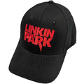 Black-Red - Front - Linkin Park Unisex Adult Logo Baseball Cap