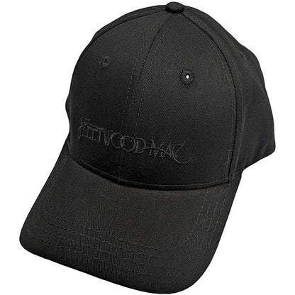 Black - Front - Fleetwood Mac Unisex Adult Text Logo Baseball Cap