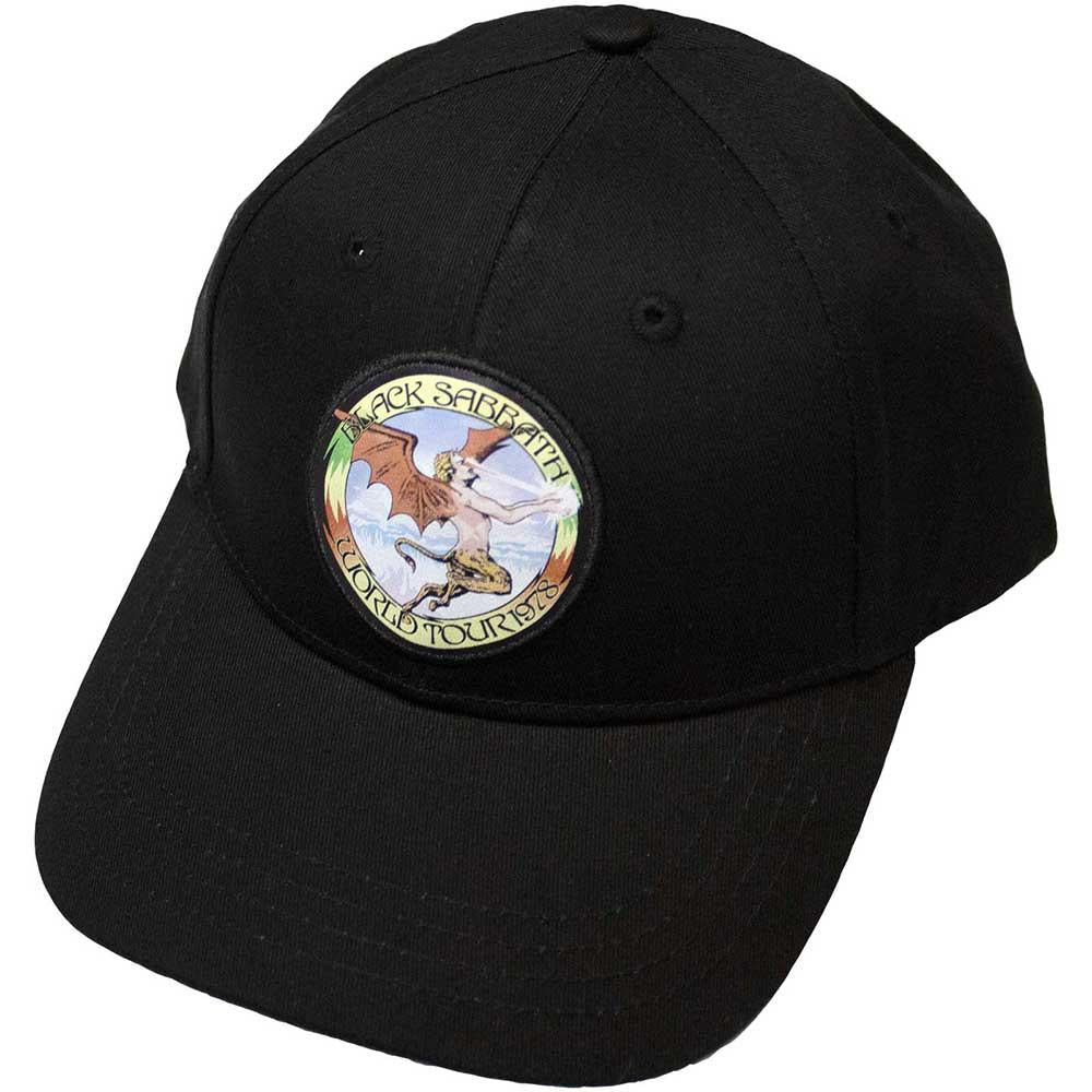 Black - Front - Black Sabbath Unisex Adult World Tour 1978 Baseball Cap