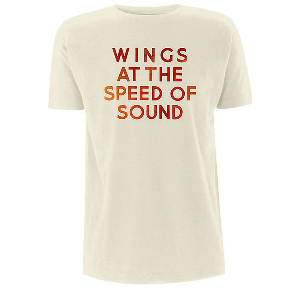 Sand - Front - Paul McCartney Unisex Adult Wings At The Speed Of Sound T-Shirt