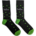 Black-Green - Front - The Beatles Unisex Adult Drop T Logo & Apple Socks