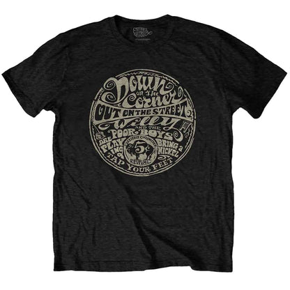Black - Front - Creedence Clearwater Revival Unisex Adult Down On The Corner T-Shirt