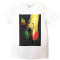 White - Front - Bob Marley Unisex Adult One Love Movie Poster T-Shirt