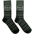 Green-Black-White - Front - The Beatles Unisex Adult Drum & Stripes Socks