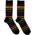 Black-Multicoloured - Front - Pink Floyd Unisex Adult Prism Stripes Socks