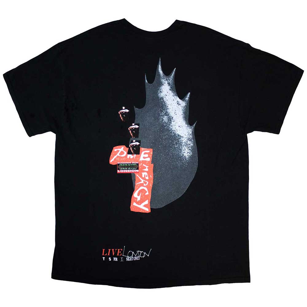 Black - Back - Travis Scott Unisex Adult Summer Run 2023 London T-Shirt