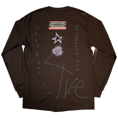 Brown - Back - Travis Scott Unisex Adult Summer Run 2023 London Long-Sleeved T-Shirt