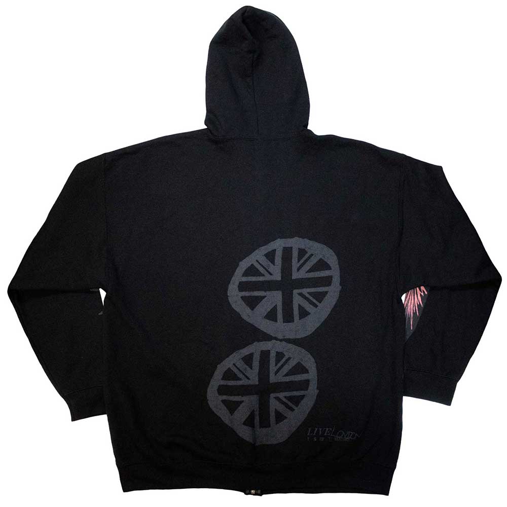 Black - Back - Travis Scott Unisex Adult Summer Run 2023 London Zipped Hoodie