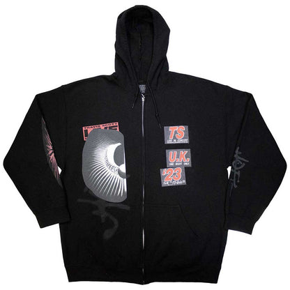 Black - Front - Travis Scott Unisex Adult Summer Run 2023 London Zipped Hoodie
