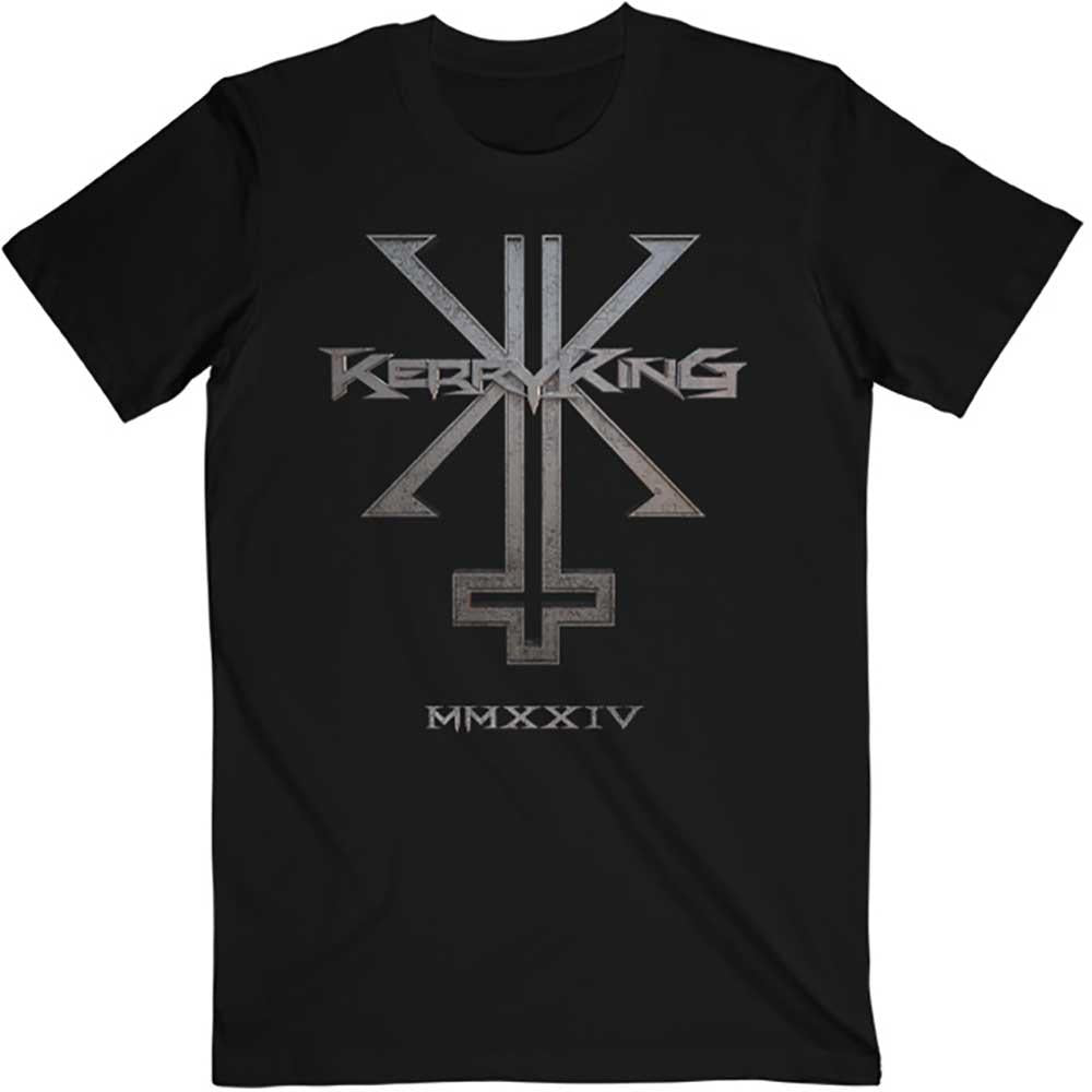 Black - Front - Kerry King Unisex Adult Chaos Logo T-Shirt
