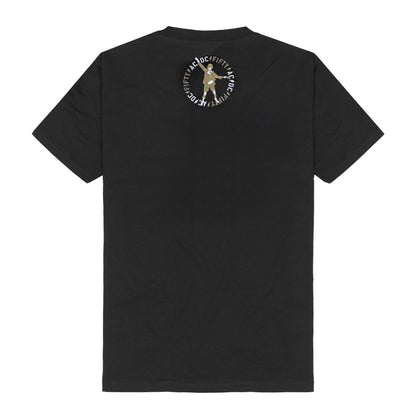 Black - Back - AC-DC Unisex Adult On Stage Fifty Back Print T-Shirt