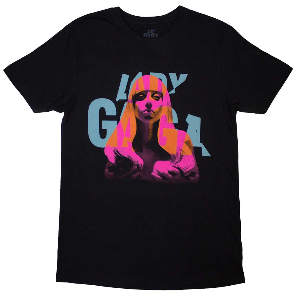 Black - Front - Lady Gaga Unisex Adult Artpop Cover T-Shirt