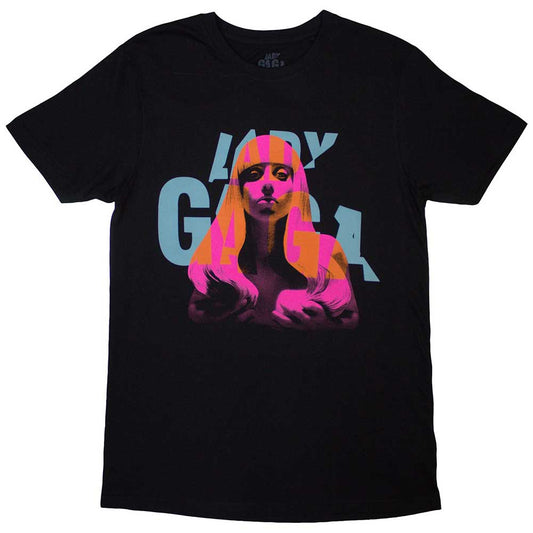 Black - Front - Lady Gaga Unisex Adult Artpop Cover T-Shirt
