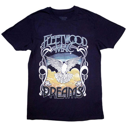 Navy Blue - Front - Fleetwood Mac Unisex Adult Dreams T-Shirt
